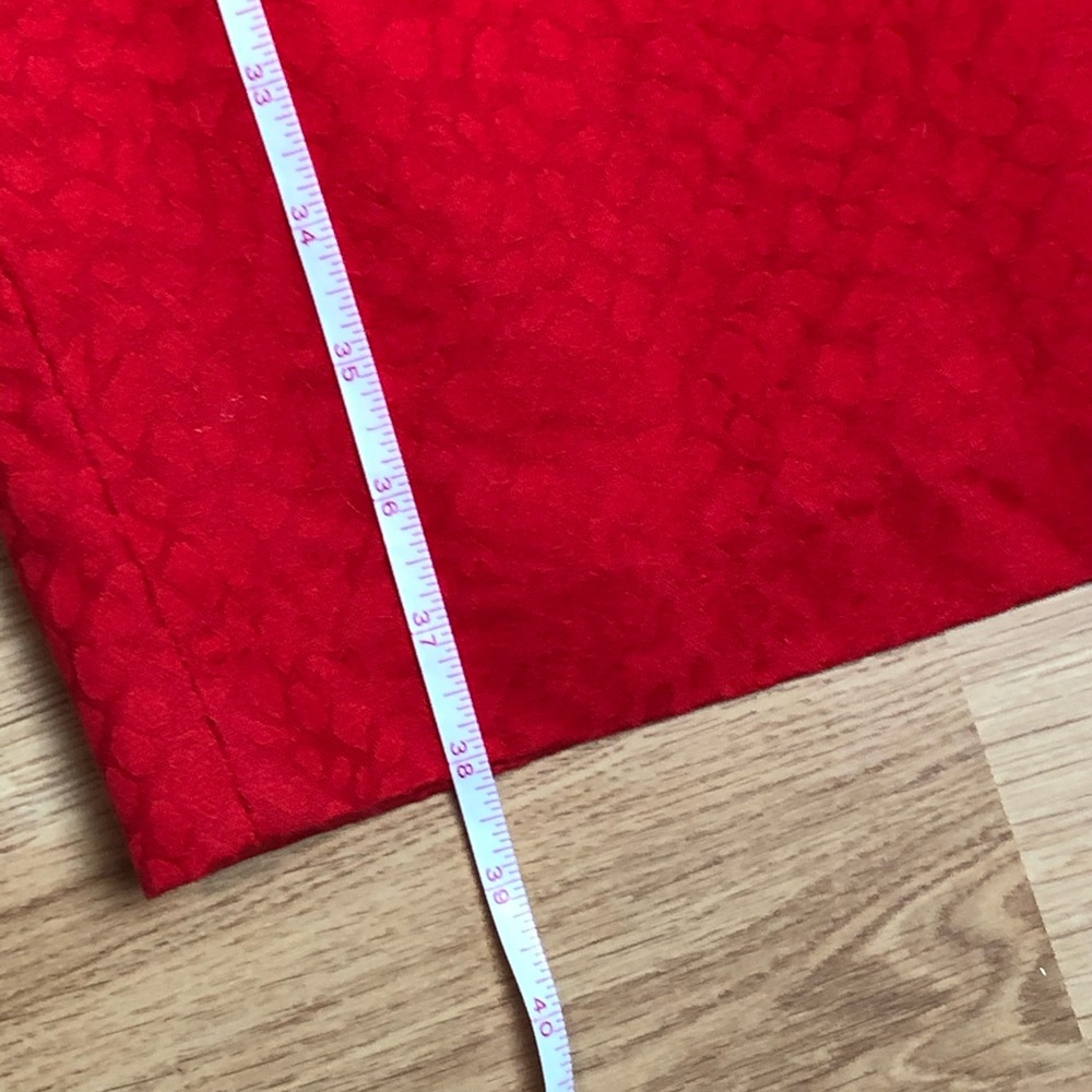 MUSE Grecian neck line Red Textured Dress Sz 6 - Picture 8 of 10